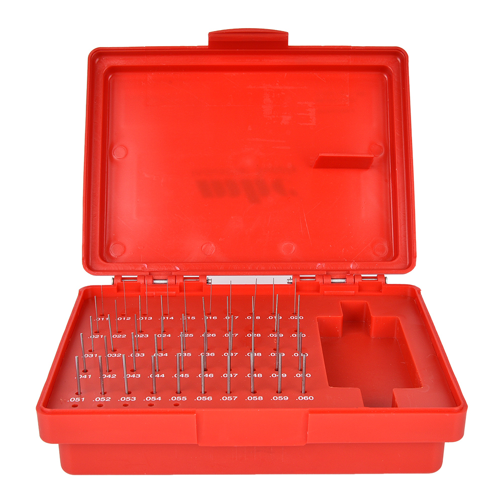 50-teiliges Set M0- 0,011-0,060 Zoll Stahl-stiftlehren-set, 0,0002 Zoll Präzision