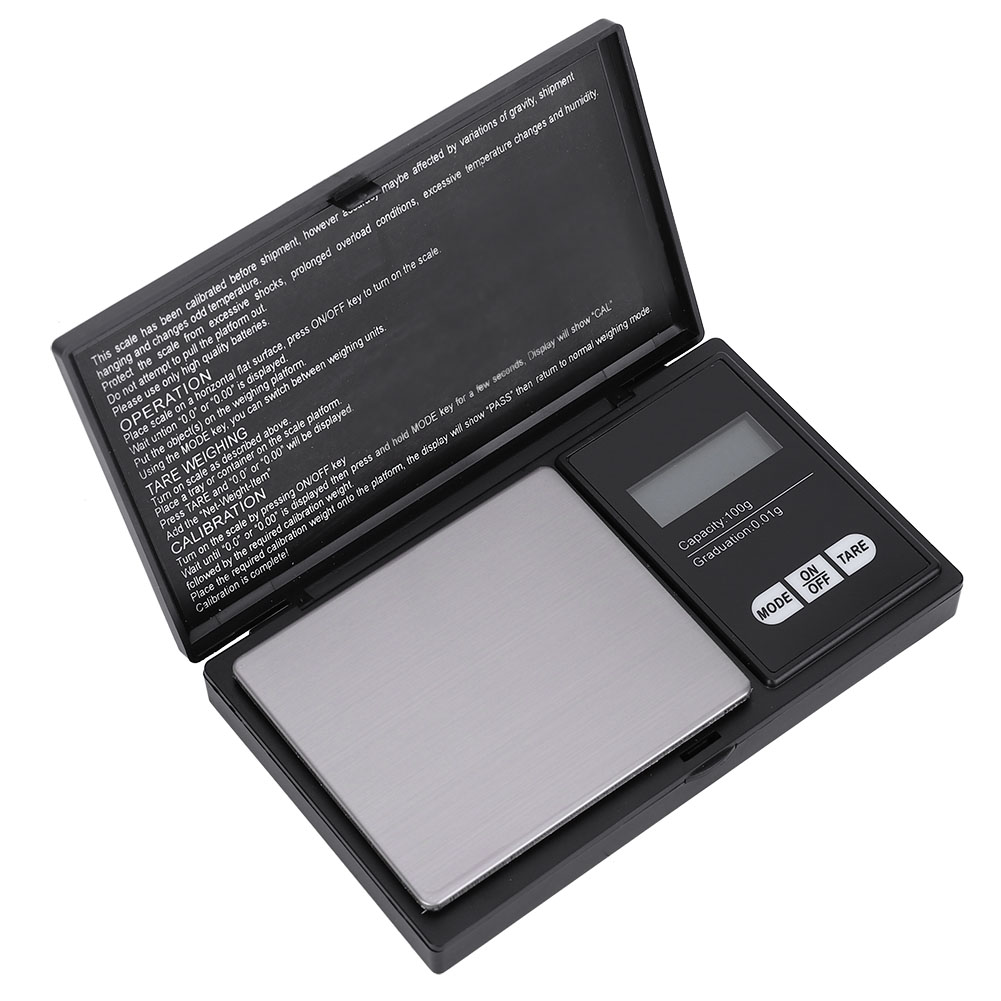 Mini-taschenwaage Mit Hoher Genauigkeit, Led-digitalanzeige, Für Gold-, Silber- Und Diamantschmuck (100 G/0,01 G)