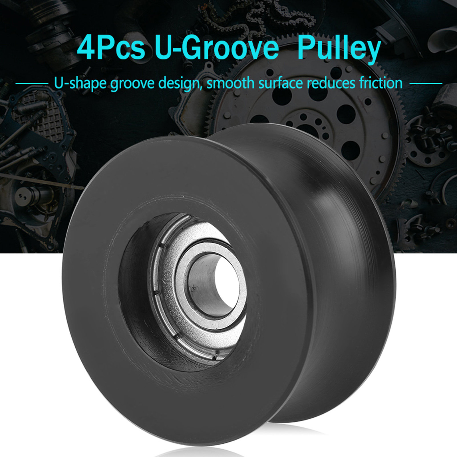 4 Stück 0840uu U-typ U-nut-riemenscheiben-führungsrollen 8x39,5x20,1 Mm