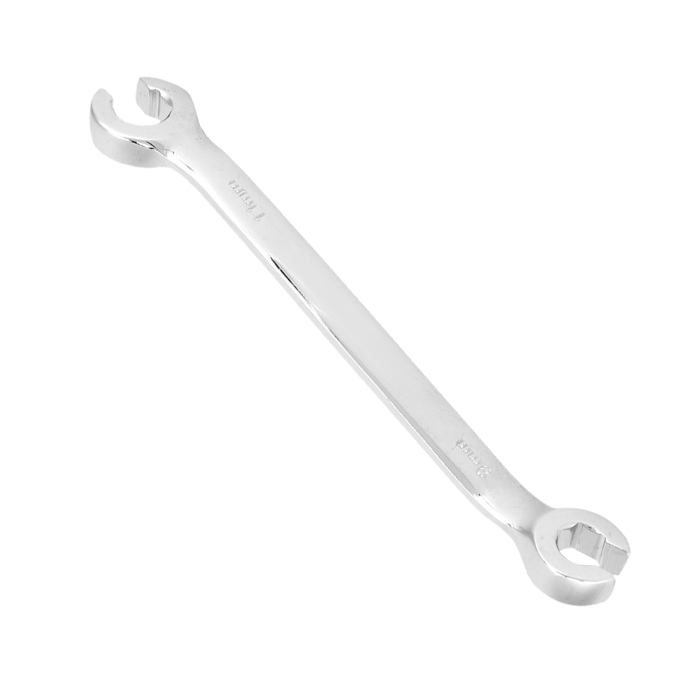 Bördelmutternschlüssel Aus Kohlenstoffstahl, 9-11 Mm, Doppelköpfiger Offener Ölrohrschlüssel