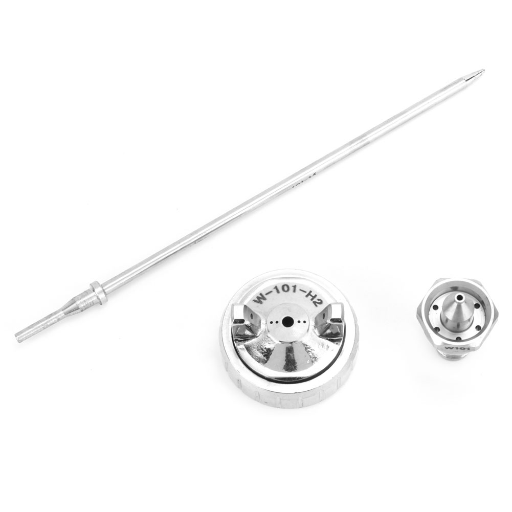 3-teiliges Zubehörset Aus Edelstahl Für Druckluft-spritzpistolen W-101 (1,3 Mm)