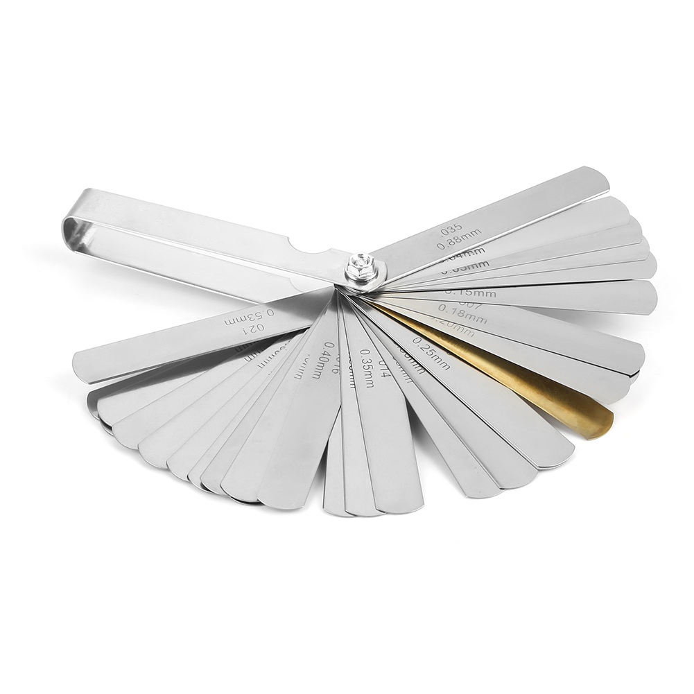 Fühlerlehre Mit 32 Blättern, Edelstahl, Metrisch/imperial, 0,04–0,88 Mm, Messwerkzeug