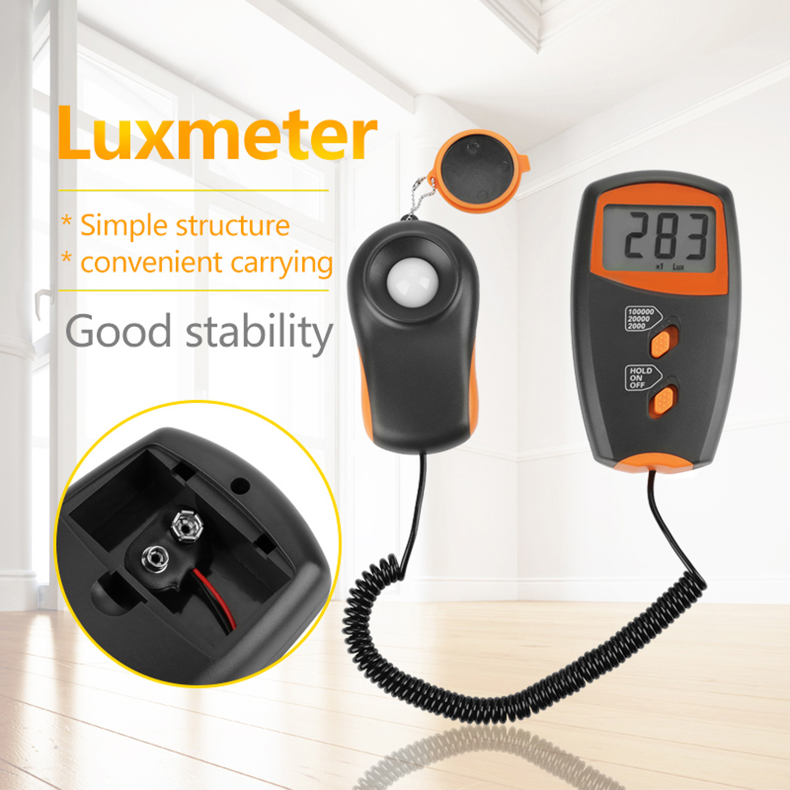 Digitales Luxmeter Lx1010bs Mit Lcd-anzeige, Lichtmessgerät Für Umwelttests