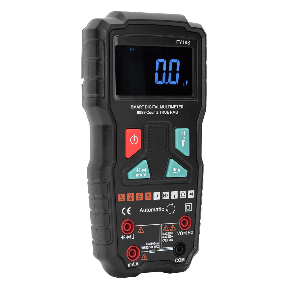 Fy19s Multifunktionales, Hochpräzises Digitales Handmultimeter Mit Automatischer Anzeige Für Wechsel- Und Gleichspannung Und Stromstärke