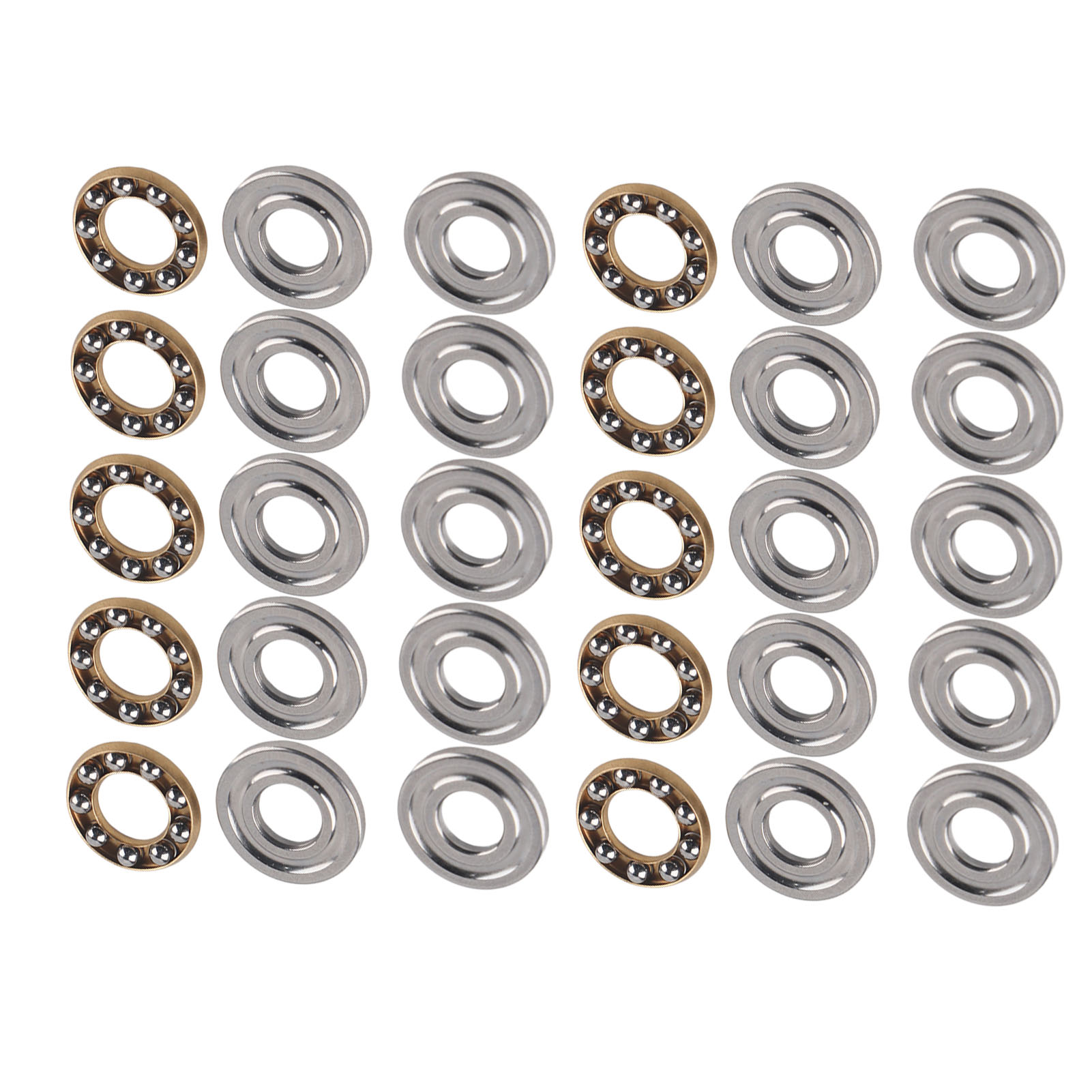 10 Stück Miniatur-hochpräzisions-axialkugellager-set Aus Flachstahl (f6-14m 6x14x5mm)