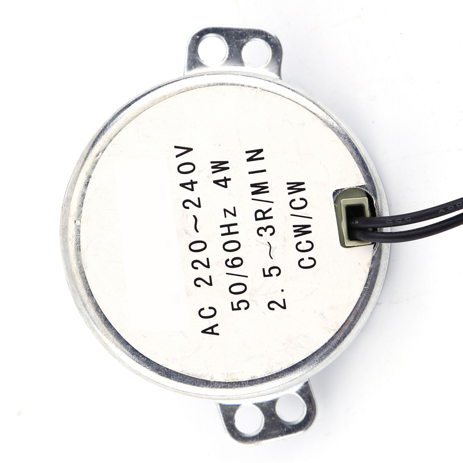 1 Stück 220-240 V Wechselstrom-synchronmotor, Getriebemotor, 4 W, Rechts-/linkslauf (2,5-3 U/min)