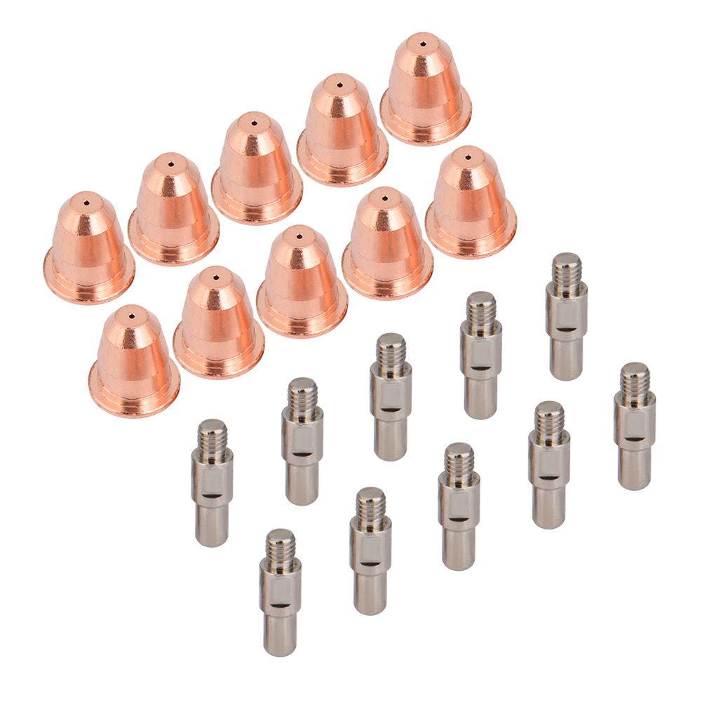 10 Stück Pr0110 Elektroden, 10 Stück Pd0116-08 Düsen Für S25 S45 Plasmaschneidbrenner