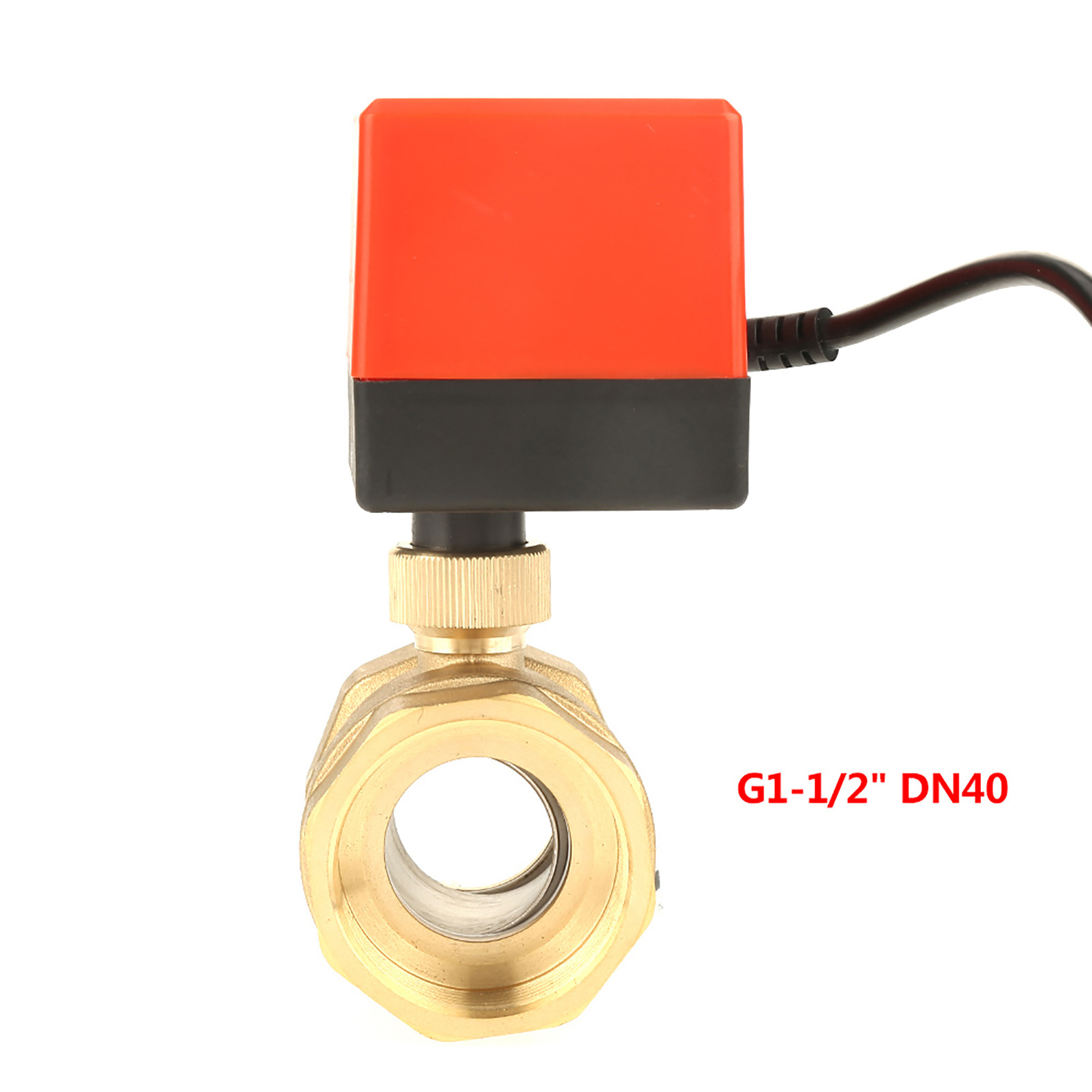 1 Stück Dc 12v G1-1/2" Dn40 2-wege-kugelhahn Mit Motorisiertem Stellantrieb Aus Messing Für Klimaanlagen