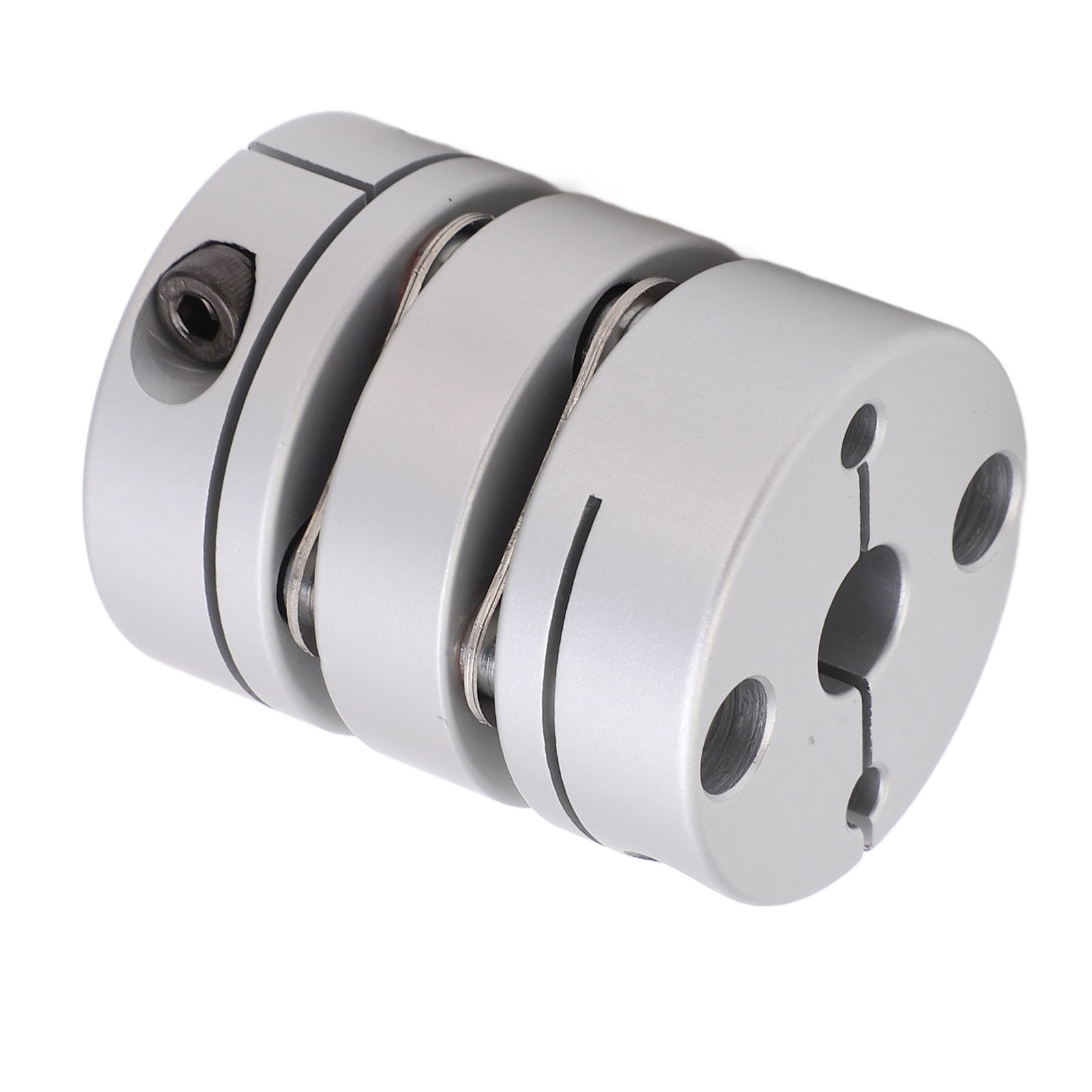 Motorwellen-doppelkupplung, 40 Mm Außendurchmesser, Nabe Aus Aluminiumlegierung, Edelstahlscheibe, Doppelmembran-wellenkupplung