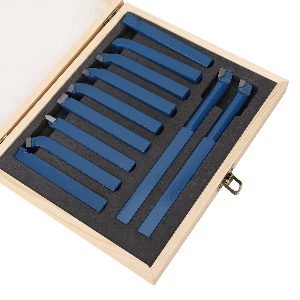 11-teiliges Mini-hartmetall-drehwerkzeugset, Schweißdrehwerkzeug, Maschinenteile 10x10mm