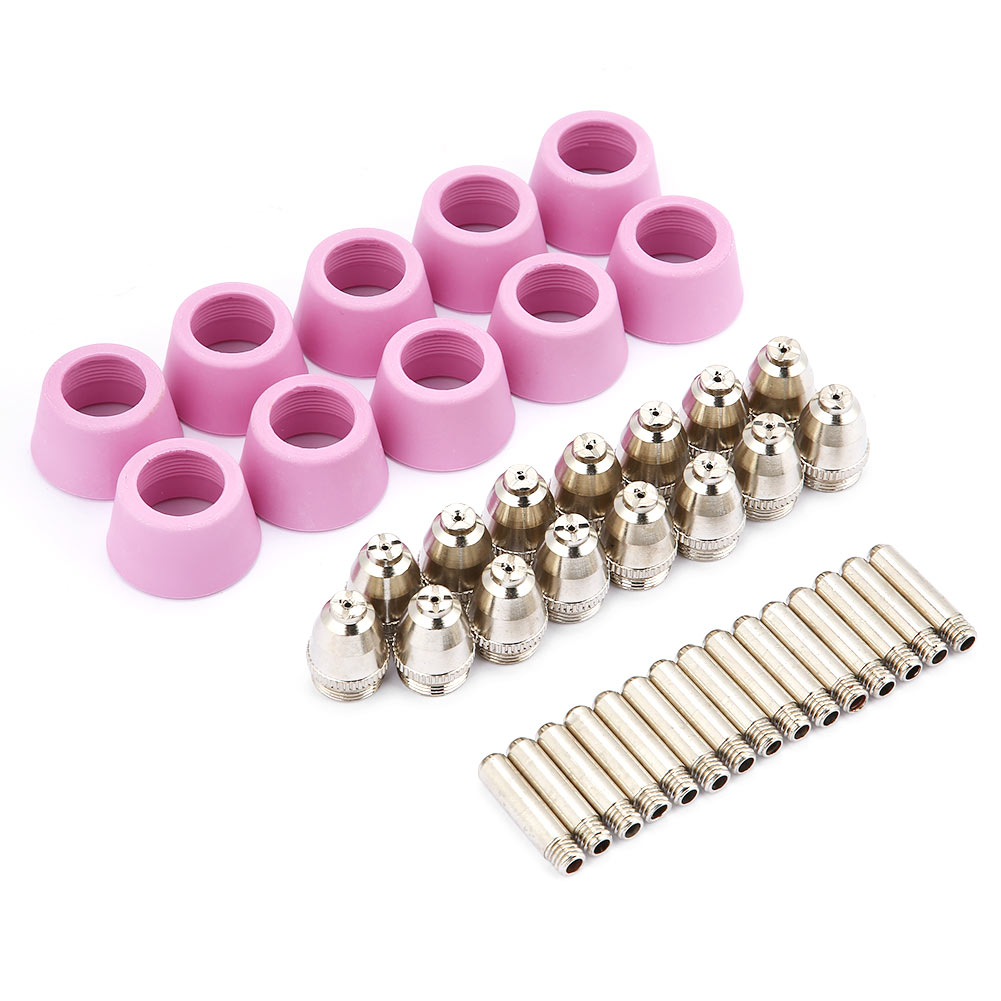 40-teiliges Set Ag60 Sg55 Plasma-schneidbrenner-verschleißteile, Elektroden, Düsen, Becher
