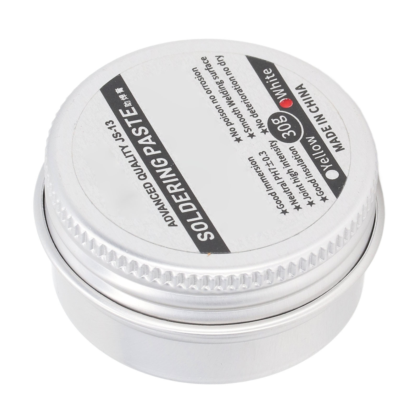 Lötpaste Kolophonium-lötflussmittel Für Niedrige Temperaturen, No-clean-lötzubehör, Weiß, 30 G