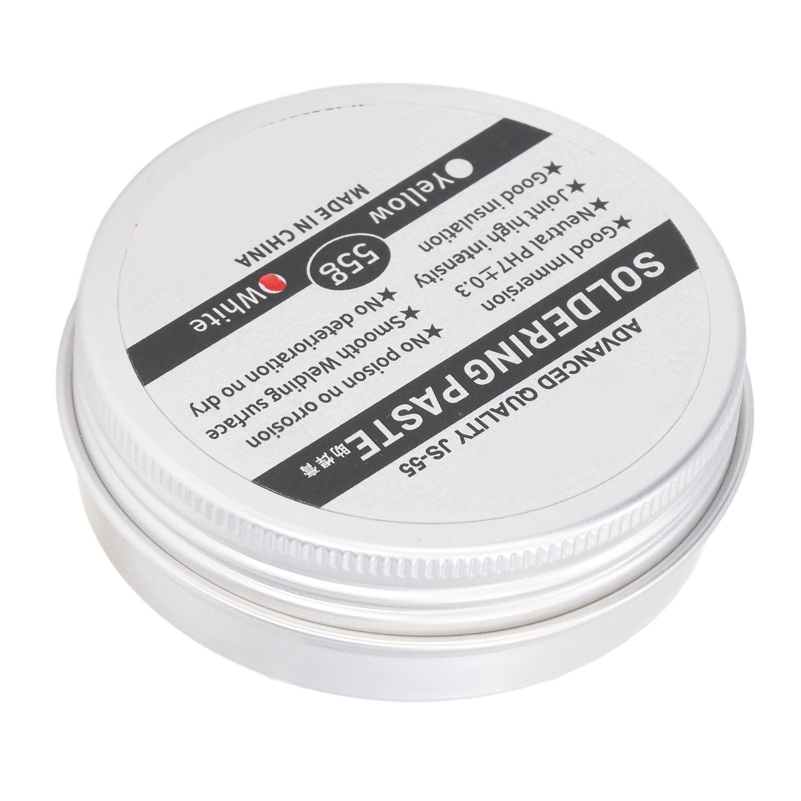 Lötpaste Kolophonium-lötflussmittel Für Niedrige Temperaturen, No-clean-lötzubehör, Weiß, 55 G