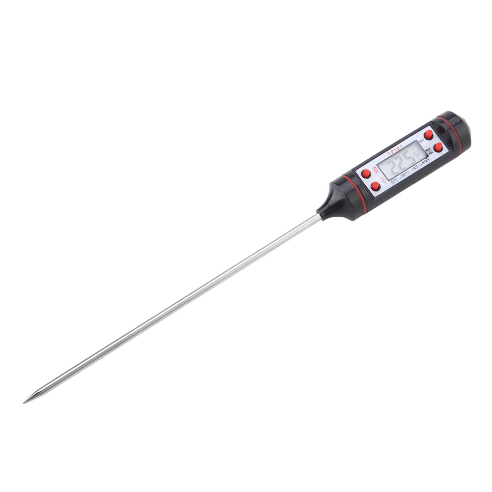 Tp101 Digitales Küchenthermometer Mit Lcd-display Für Speisen, Grillfleisch Und Mehr – Kochthermometer