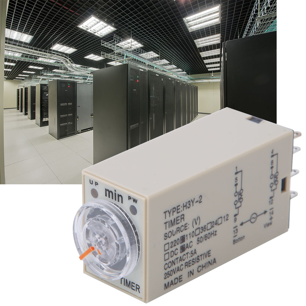 Zeitrelais H3y-2, 8 Pins, Hochpräzise, Einstellbar, Für Haushaltsgeräte, 0–5 Minuten, 110 V Ac