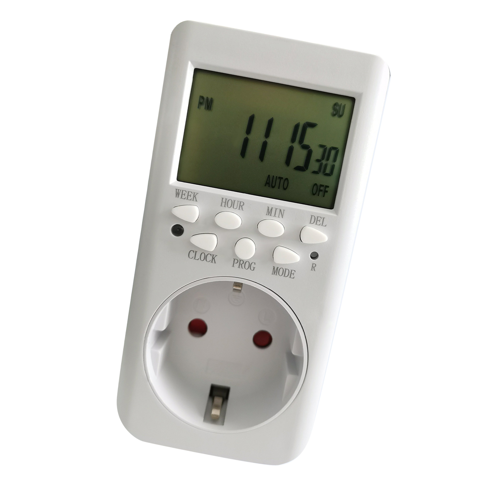 Zeitschaltuhr Für Elektrische Innensteckdose, 24 Stunden, Programmierbarer Lichtschalter, Eu-stecker, 230 V