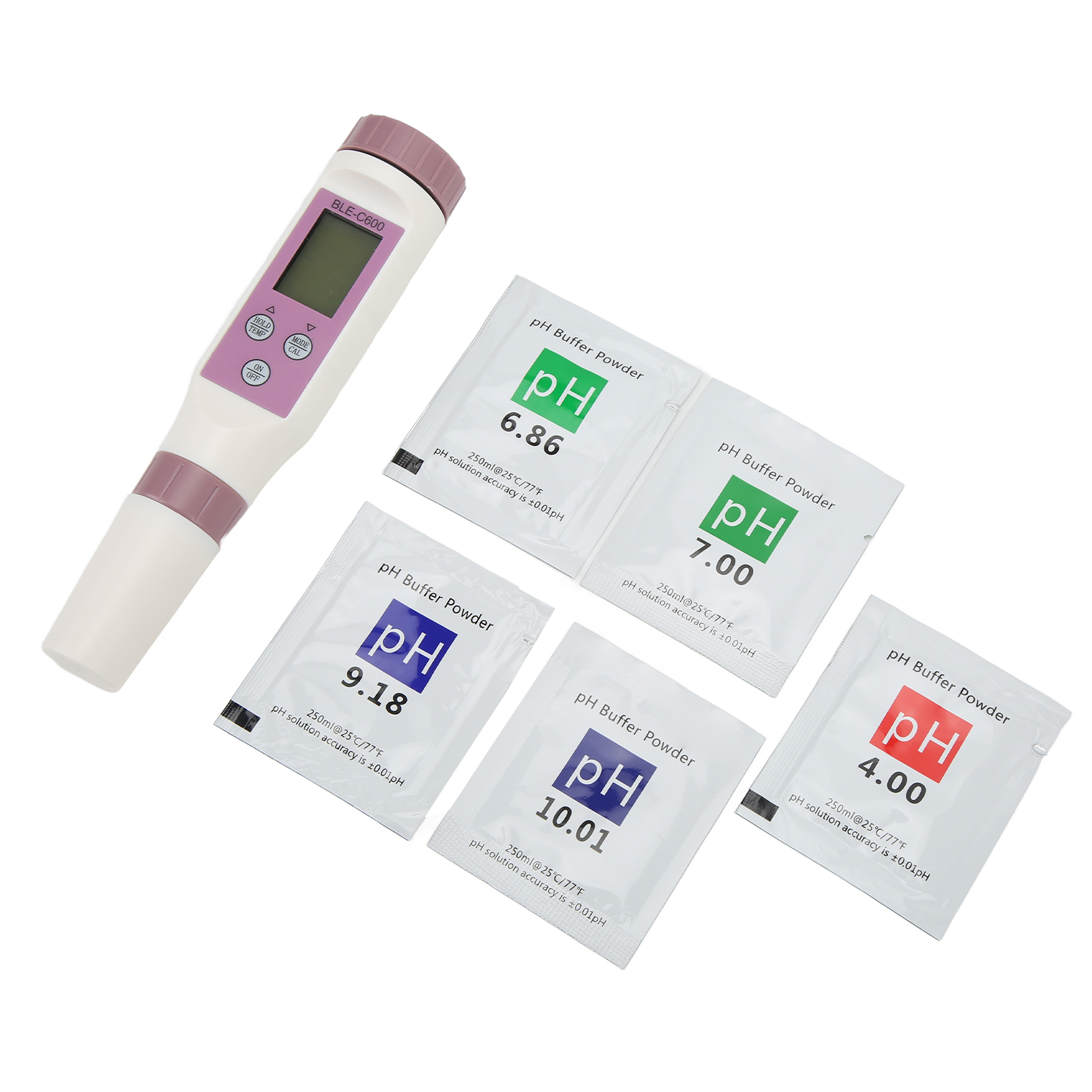 Wasserqualitäts-teststift 7-in-1 Multifunktionsgerät Mit Handy-anbindung Zur Messung Von Salzgehalt, Ec-wert Und Temperatur Sowie Ph-wert Und Testpulver