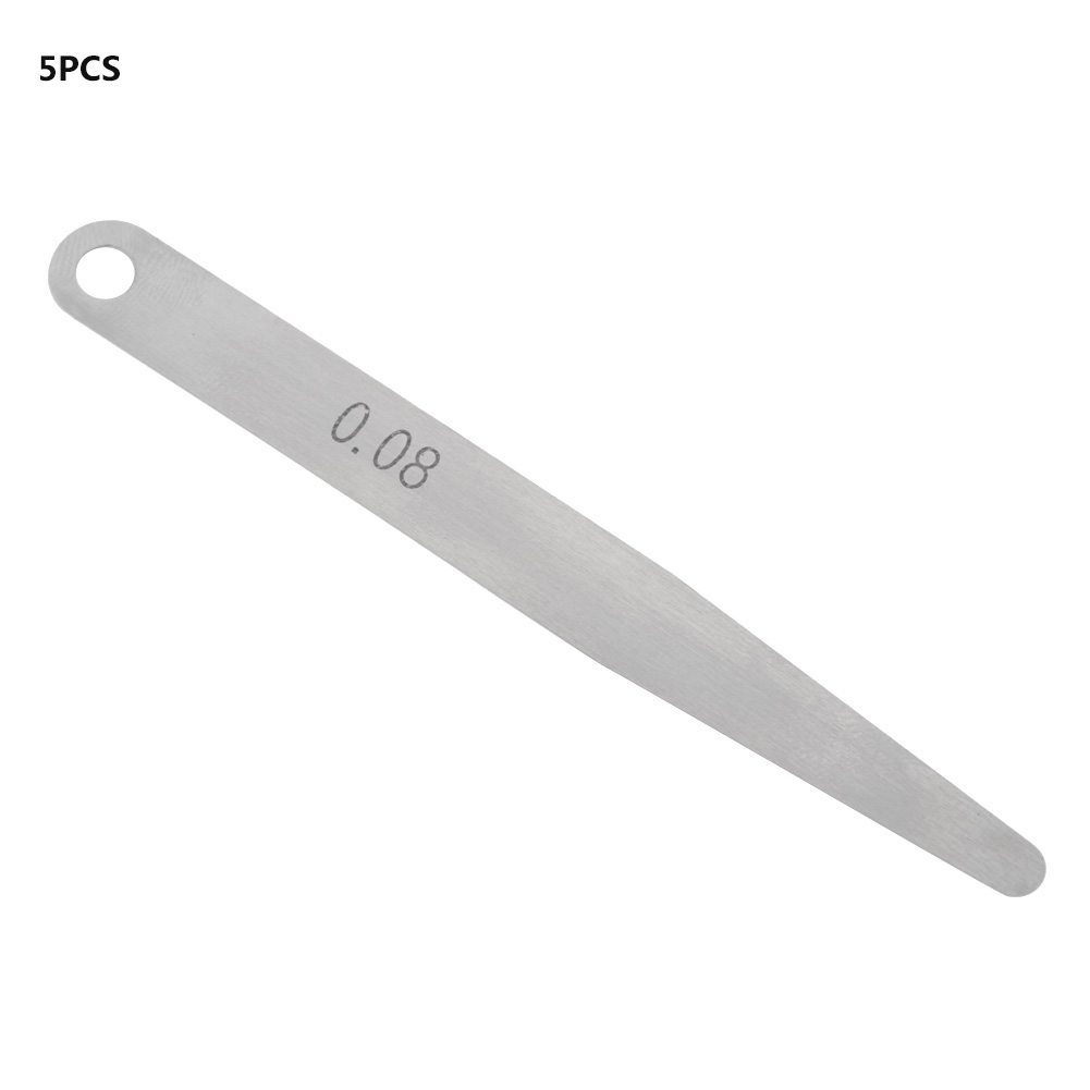 5 Stück 0,08 Mm Fühlerlehre Zur Messung Der Fülldicke (metrisches Fülldickenmessgerät, 0,08 Mm)