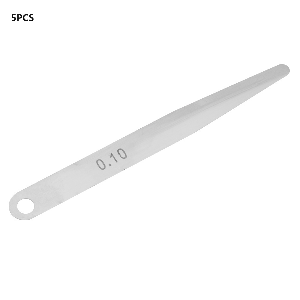 5 Stück 0,1 Mm Fühlerlehre Zur Messung Der Fülldicke (metrisches Fülldickenmessgerät, 0,1 Mm)