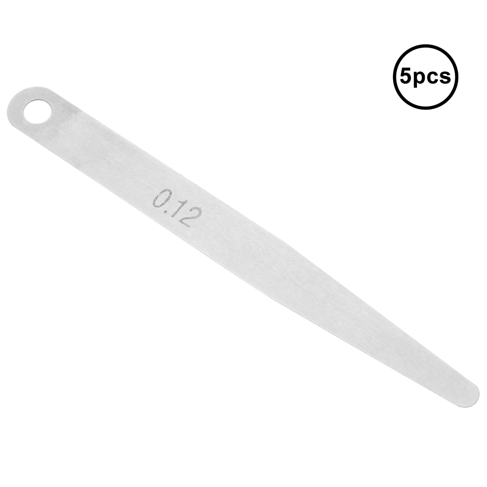 5 Stück 0,12 Mm Fühlerlehre Zur Messung Der Metrischen Füllstoffdicke (0,12 Mm)