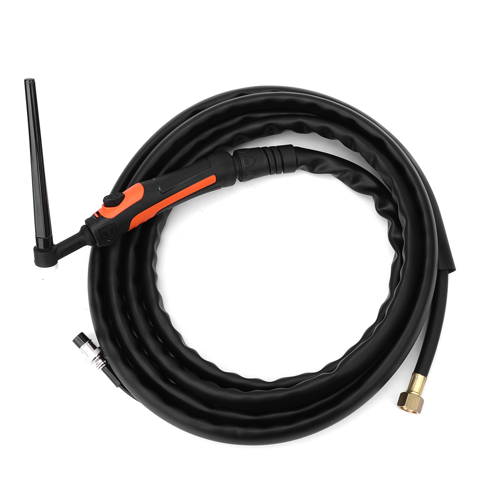 Wig-schweißbrenner-set 0,5–1,6 Mm Wolframdraht M16x1,5 Mit Luftanschluss Und 4 M Kabel, Tig-9 Einzelschalter