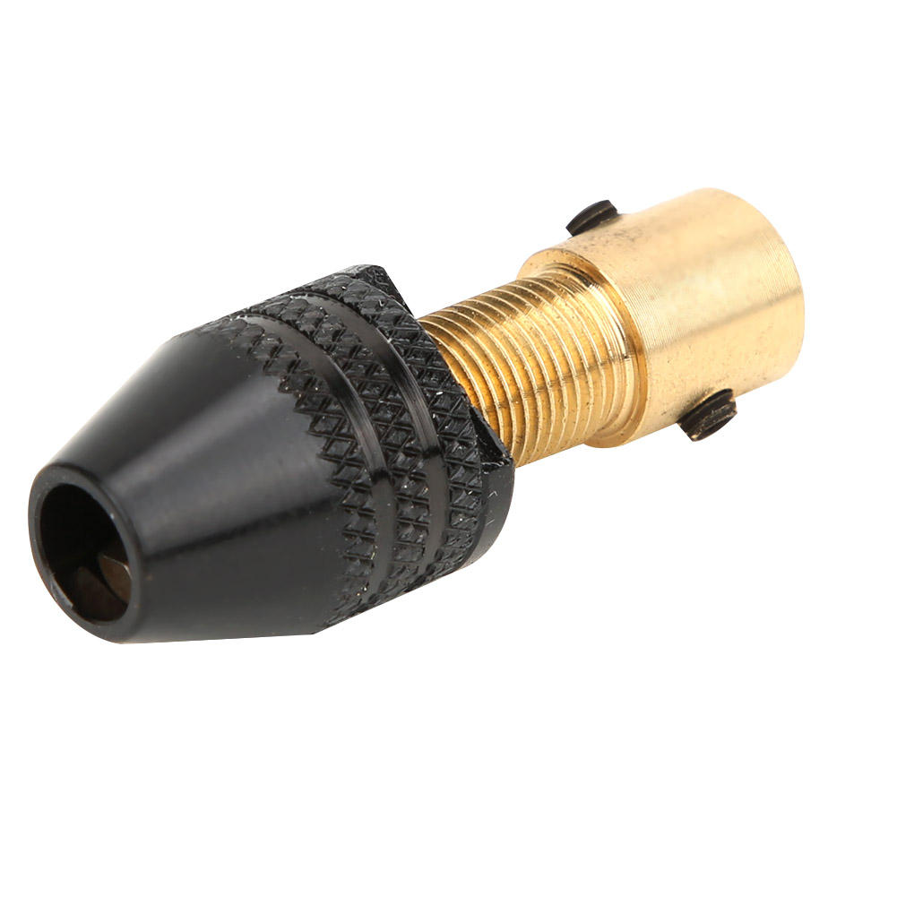 Hochwertiges Mini-elektrobohrfutter Aus Messing, Schwarz, 2,35 Mm/3,175 Mm Lochdurchmesser, 2,35 Mm Set (schwarzes Bohrfutter Mit Stange)