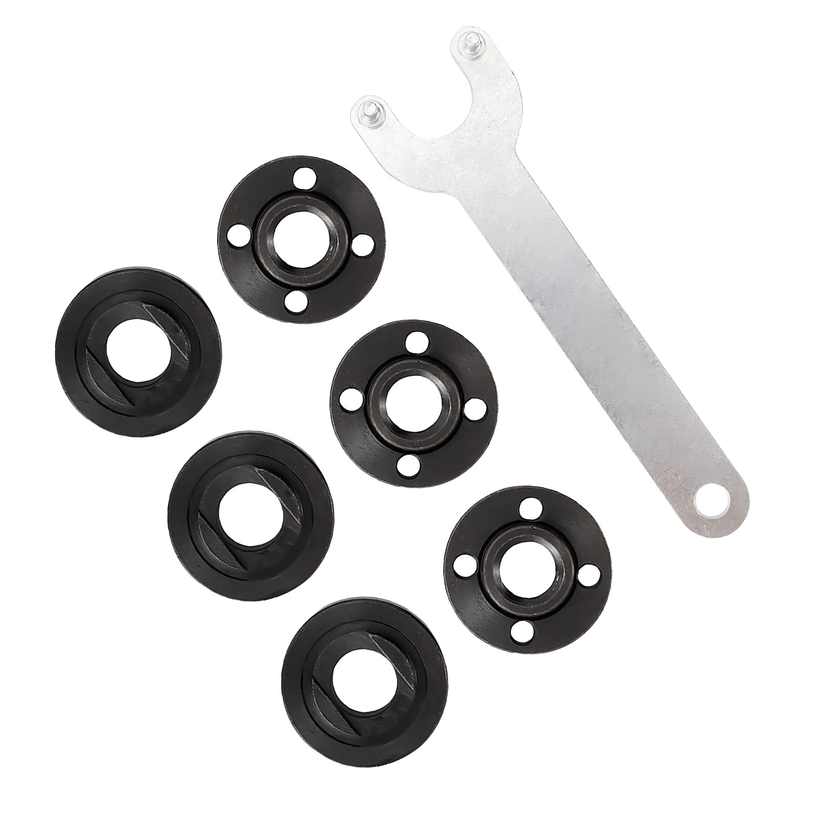 7-teiliges Set Winkelschleifer-flanschschlüssel-kontermuttern 4,5–5 5/8–11 Zoll, Metallschlüssel, Ersatzteil Für Elektrowerkzeuge, Passend Für Dw 193465–4