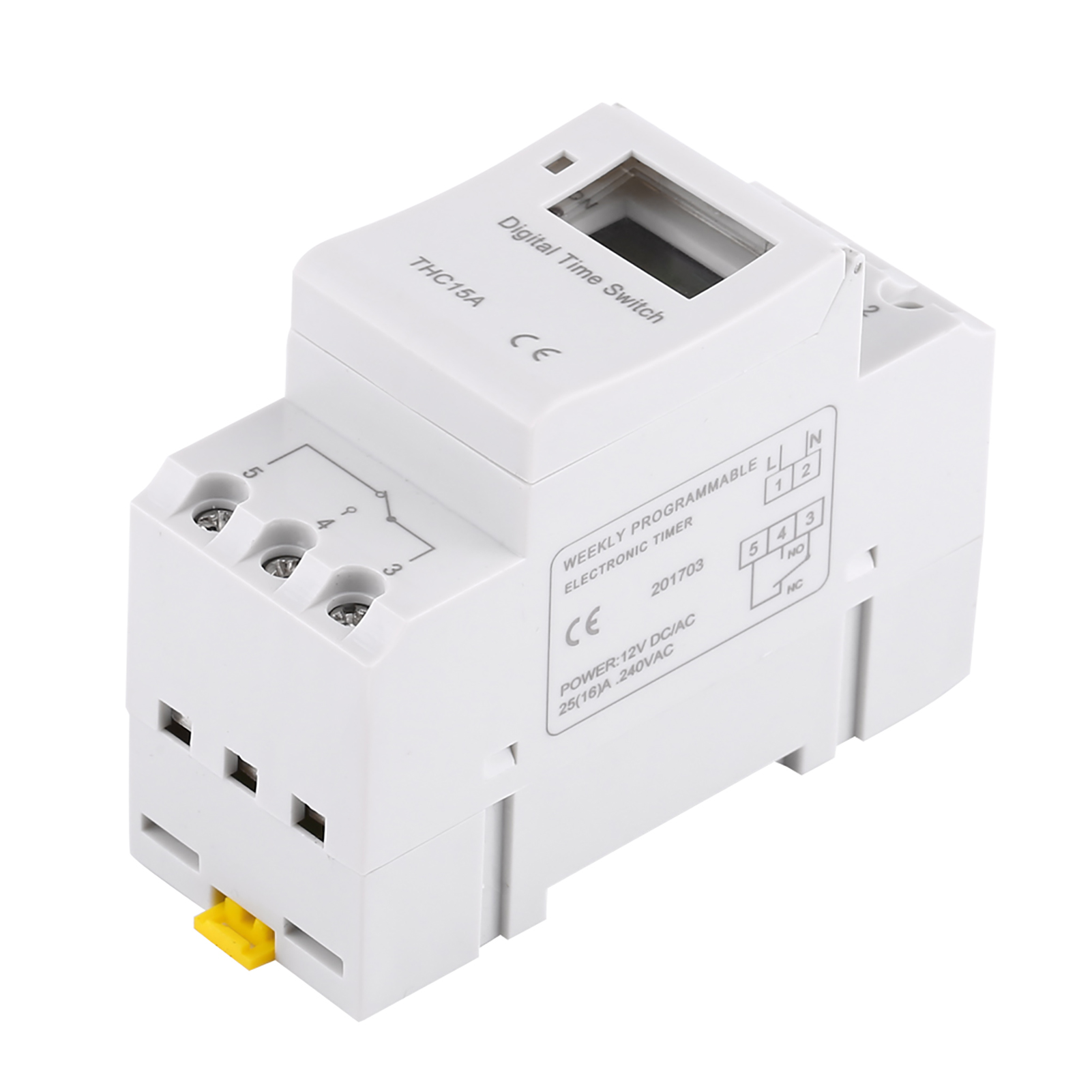 Elektronischer Zeitschalter Mit Lcd-anzeige, Wöchentlich Programmierbar, 16 Ein- Und 8 Aus-empfangszeiten (ac/dc12v)