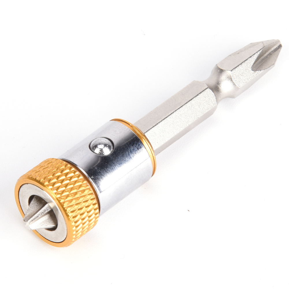 Doppelkopf-magnet-schraubendreherbit Mit Sechskantschaft Für 6,35 Mm (1/4 Zoll) Sechskantschraubendreherkopf, Gelb