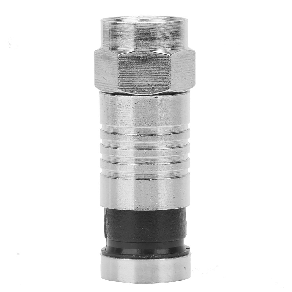 10 Stück Rg6 Uk Quetschstecker Typ F Kabel Antennen-video-satellitenadapter (f-007)