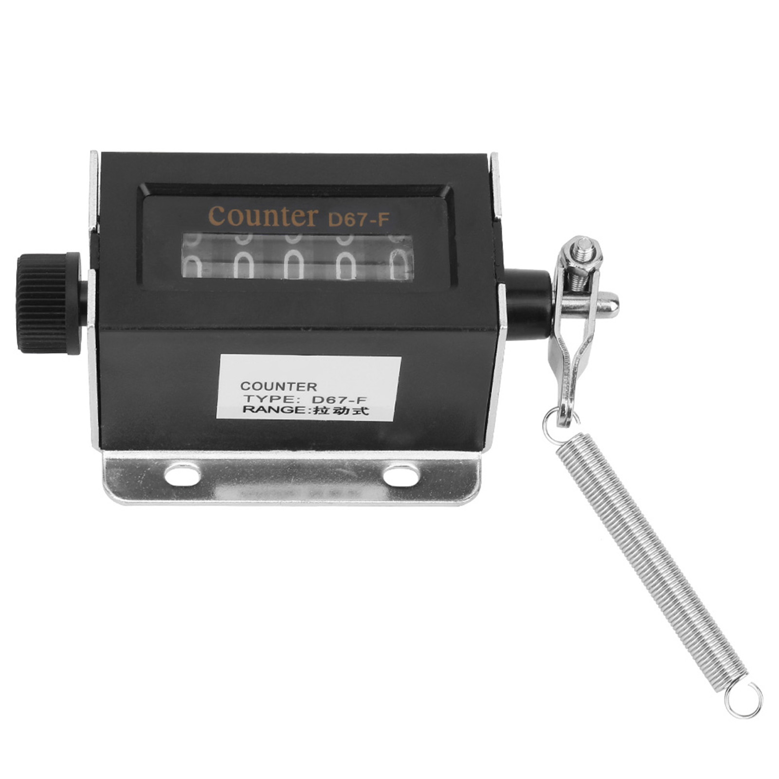 D67f 5-stelliger Mechanischer, Manuell Rückstellbarer Handzug-zähler