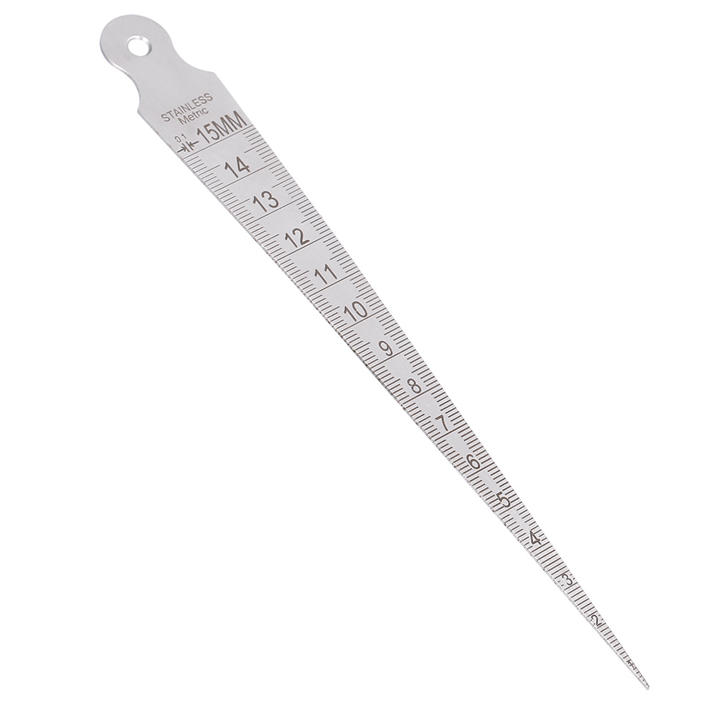1-15 Mm Edelstahl-lineal Schweißnahtinspektionskegellehre Metrisches Und Imperiales Messwerkzeug