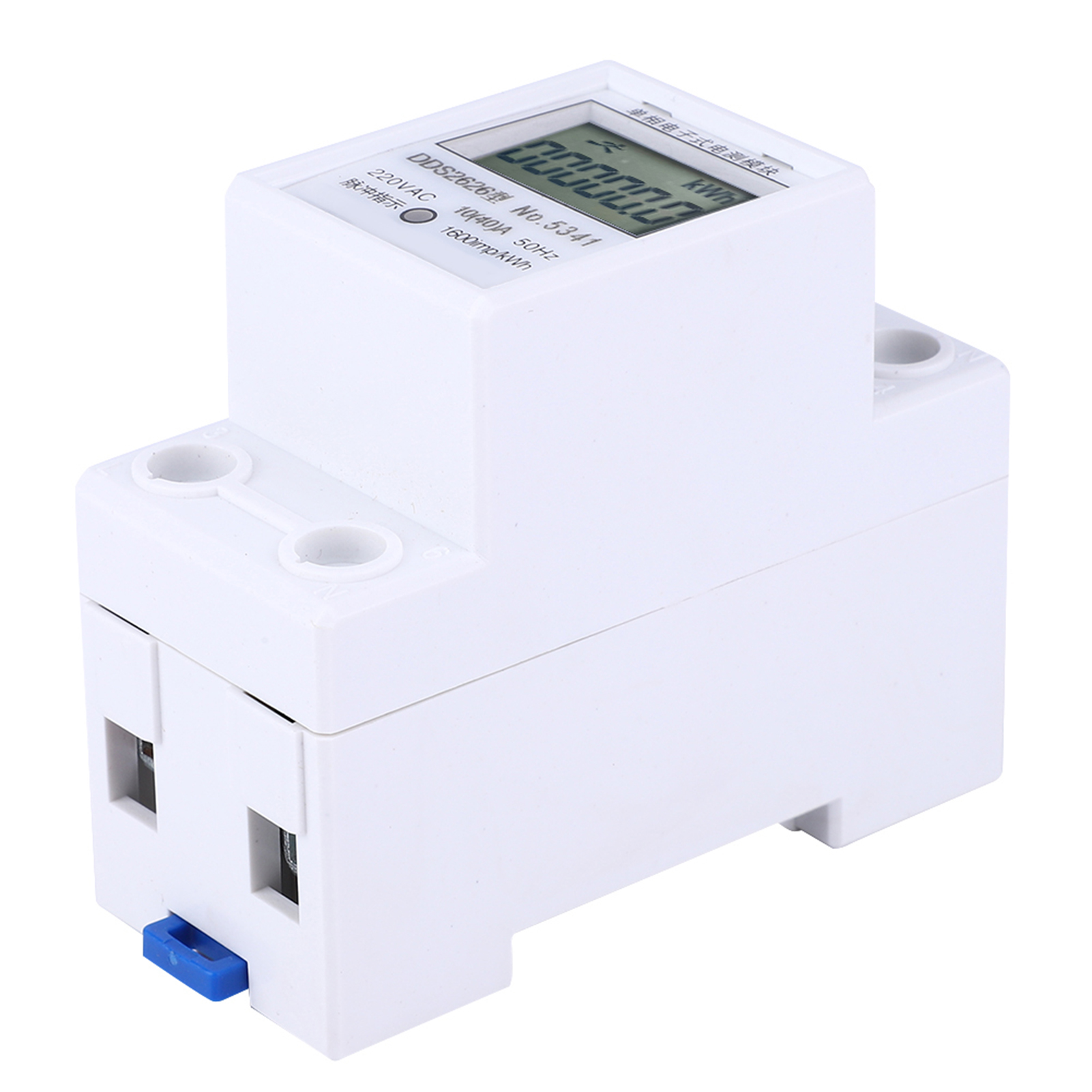 Dds2626 2p Einphasen-elektronischer Energiezähler Lcd-anzeige Din-schienen-kwh-leistungszähler 10(40) A (kumulierte Zählung, Normale Anzeige)