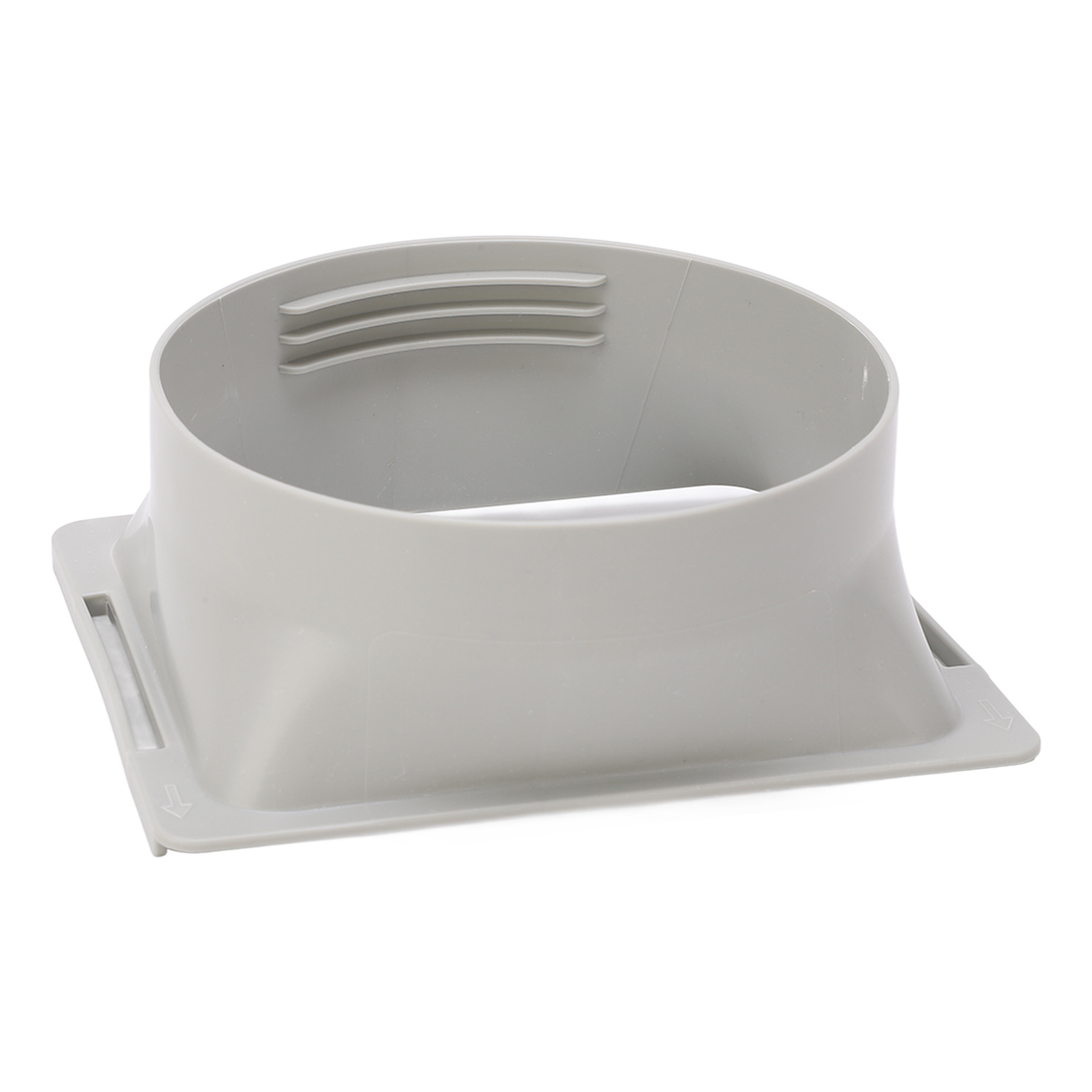 5,9 Zoll 6 Zoll Tragbarer Klimaanlagen-abluftanschlussadapter Vierkant Auf Rundschlauchkupplung