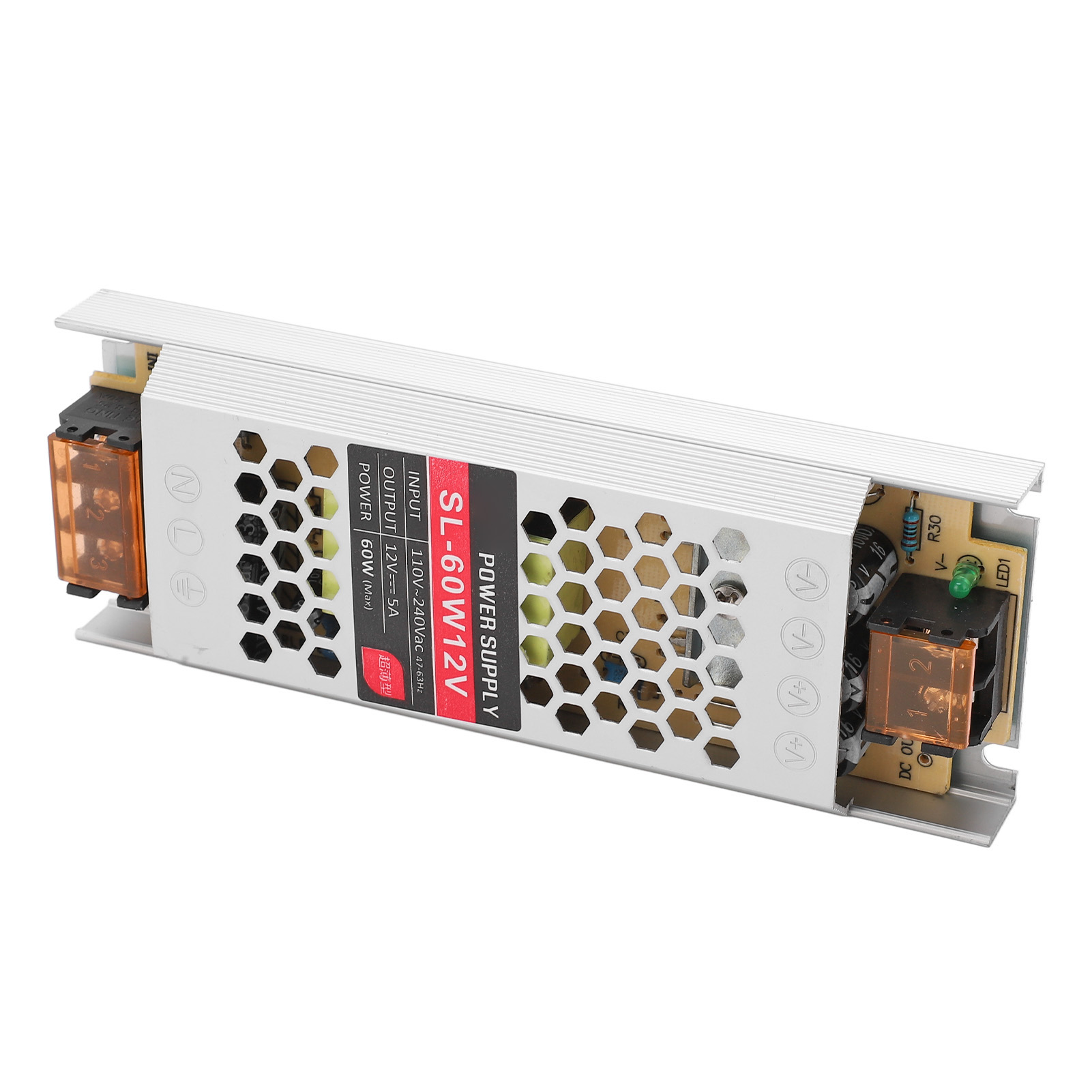 Led-netzteil Für Ultradünne Streifen, Gehäuse Aus Aluminiumlegierung, Transformator 12 V 5 A 60 W