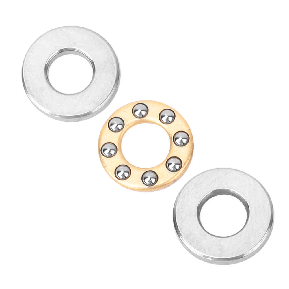 10 Stück Miniatur-hochpräzisions-axialkugellager-set Aus Flachstahl (f2.5-6m 2,5x6x3mm)