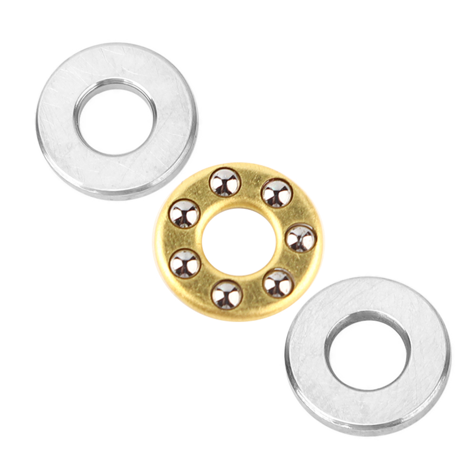 10 Stück Miniatur-hochpräzisions-axialkugellager-set Aus Flachstahl (f3-8m 3x8x3,5mm)