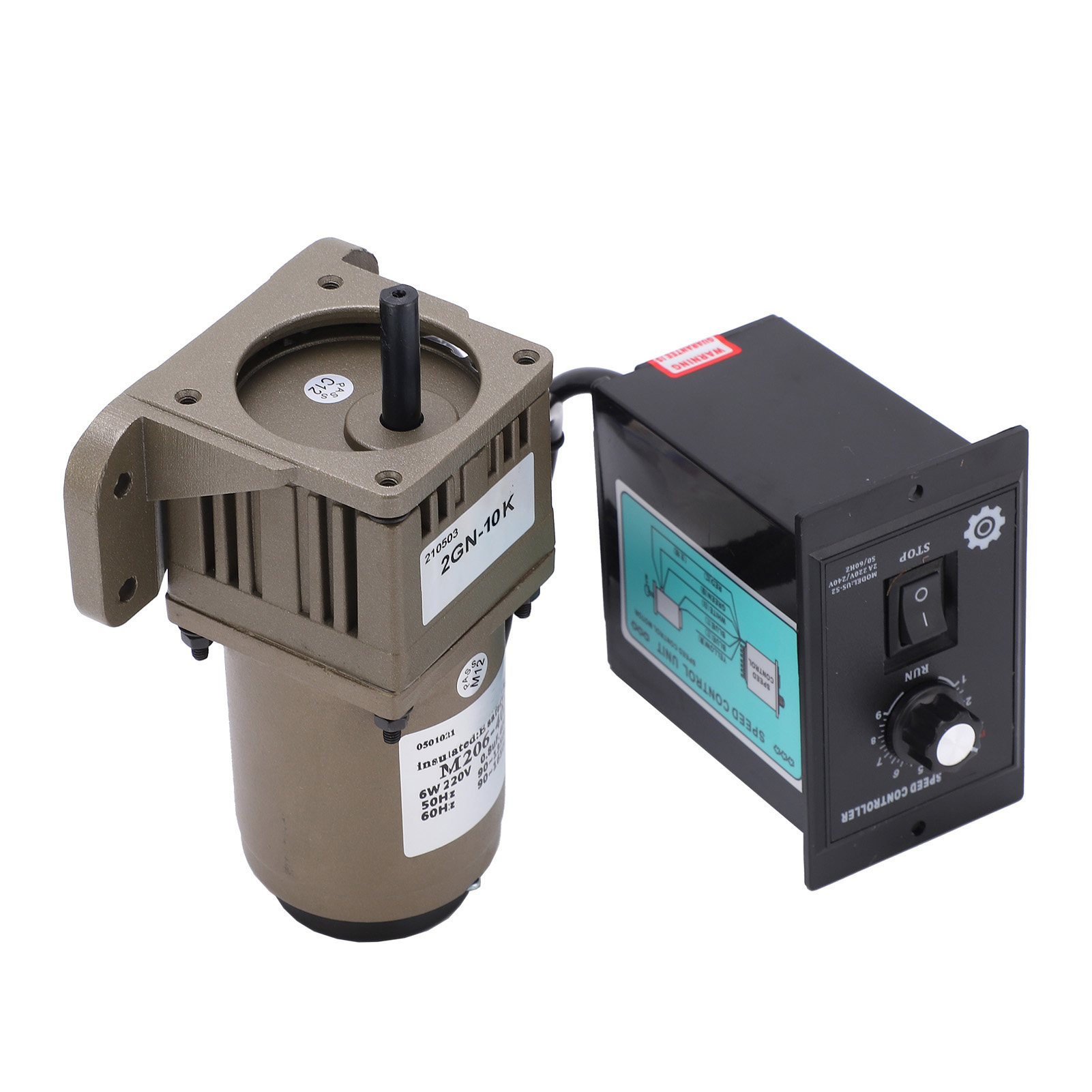 Wechselstrom 220v 6w Einphasen-asynchron-getriebemotor, Einstellbare Untersetzung (10k)