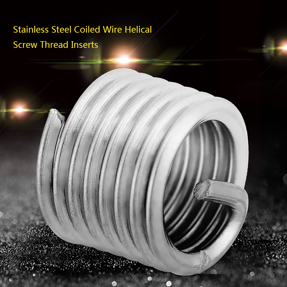 50 Stück Gewindeeinsätze Aus Edelstahl, Spiralförmig, M8 X 1,25 X 1,5d Länge
