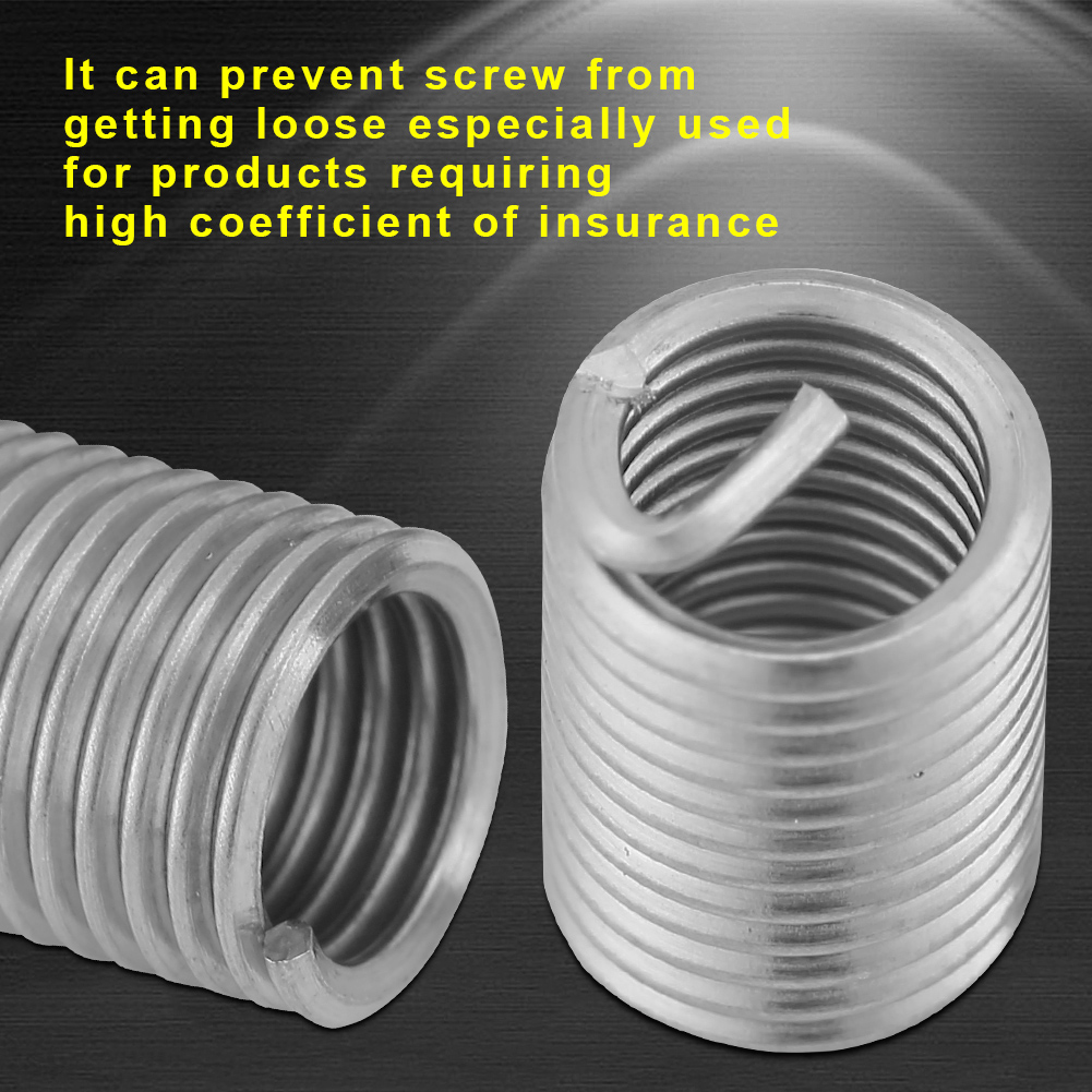 50 Stück Gewindeeinsätze Aus Edelstahl Ss304, Spiralförmig, M6 X 1,0 X 2,5 Mm Länge