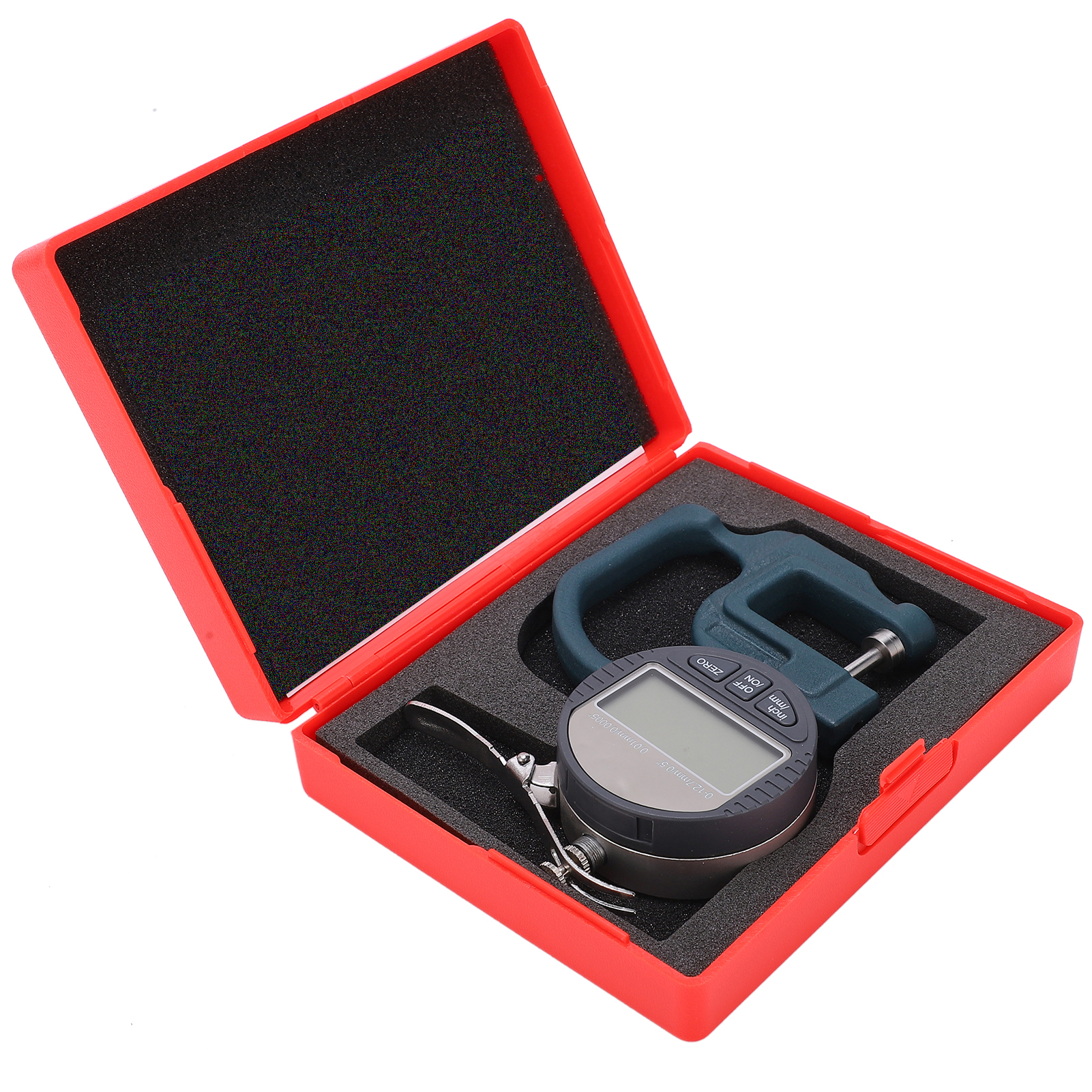 Elektronisches Dickenmessgerät 0–12,7 Mm, Digitales Dickenmikrometer 0,01 Mm Zur Messung Von Leder