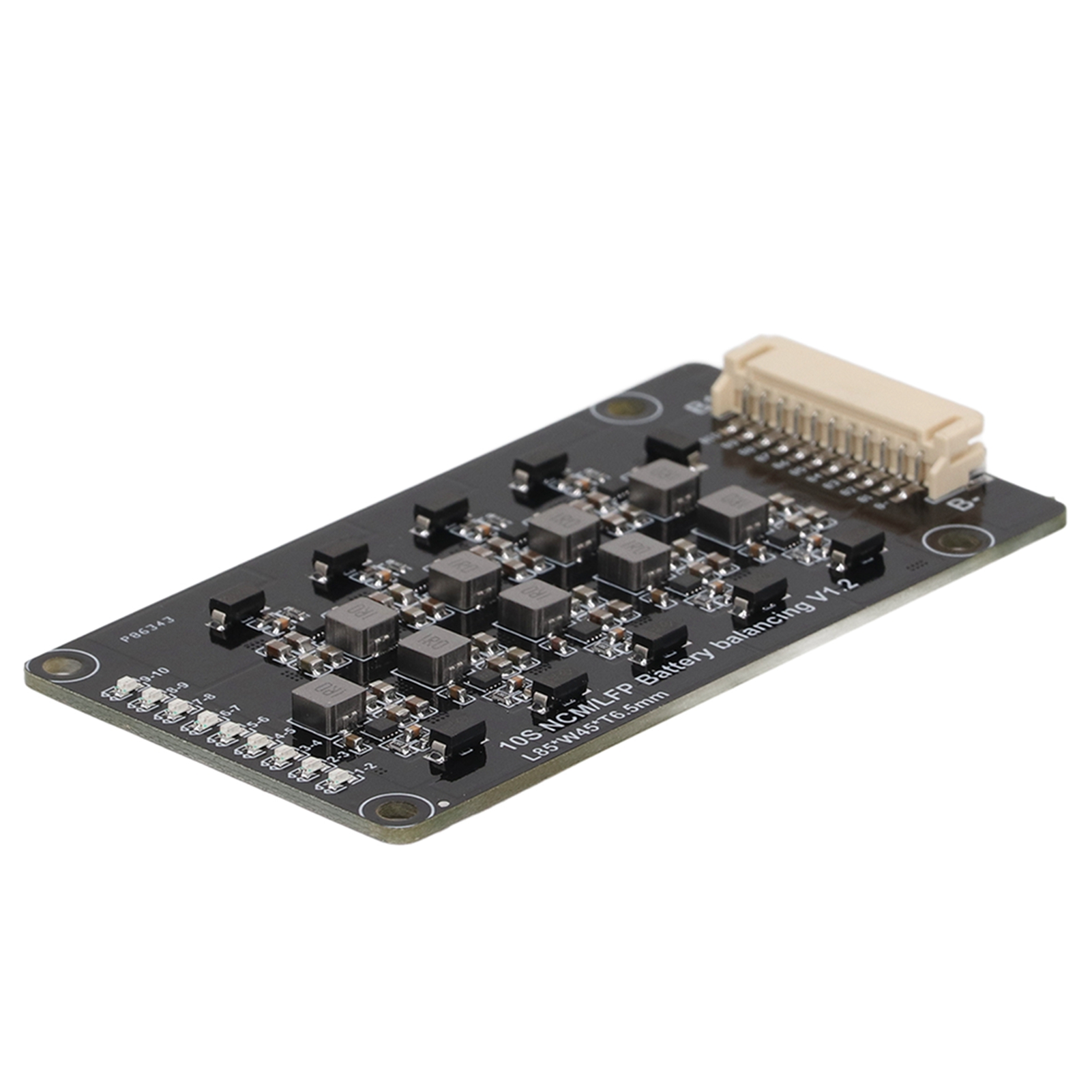 Automatischer 10s-batteriebalancer Mit Benachbarter Ausgleichsfunktion, Mos-platine, Induktiver Batterieausgleicher Mit Kabel, 1,2 A, 2,0 V–4,5 V