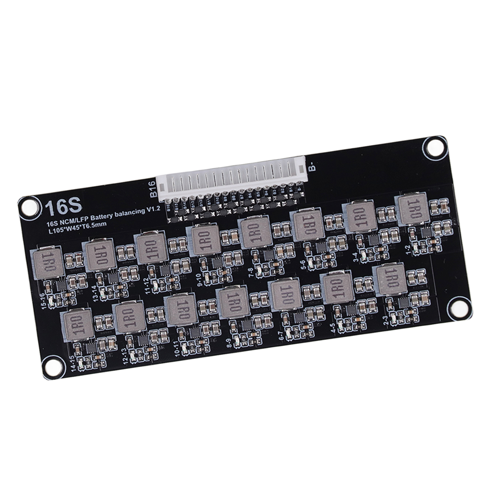 Aktiver 16s-batterieausgleicher Mit Verdrahtungskabel, Induktive Batterie-balancerplatine 2–4,5 V
