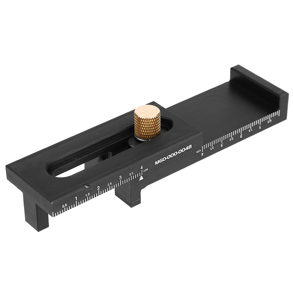 Schwarzes Aluminium-messing-markierungslineal Tiefenmesslineal Holzbearbeitungslineal