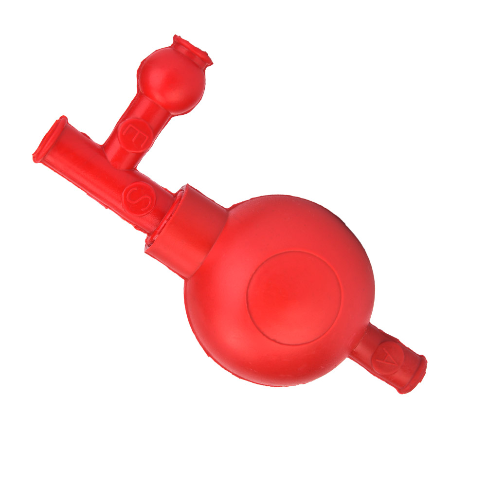 Labor-gummi-saugballon, Sicherer Druck, Quantitative Pipettenfüller Mit 3 Ventilen (rot)