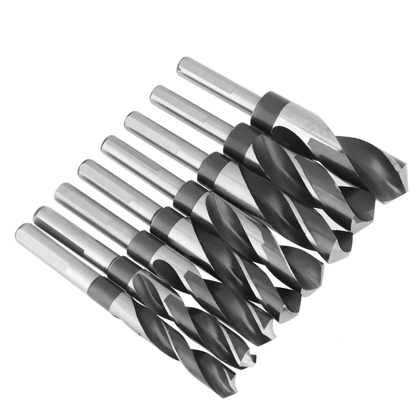 8-teiliges Hss-spiralbohrer-set, Groß, Wärmebehandelt, Industrietauglich