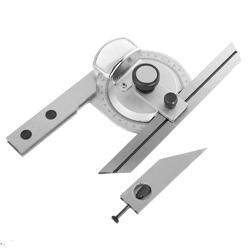 360°-winkelmesser Aus Stahl Mit Universal-schrägwinkelmesser Und Lupe