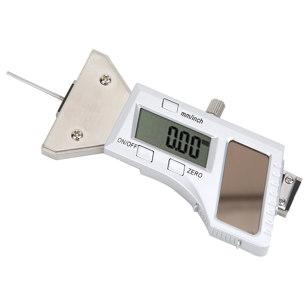 Digitaler Reifentiefenmesser Mit Solarenergie, Messschieber Aus Edelstahl, Messbereich 0–25 Mm, 0,01 Mm, 0–25 Mm