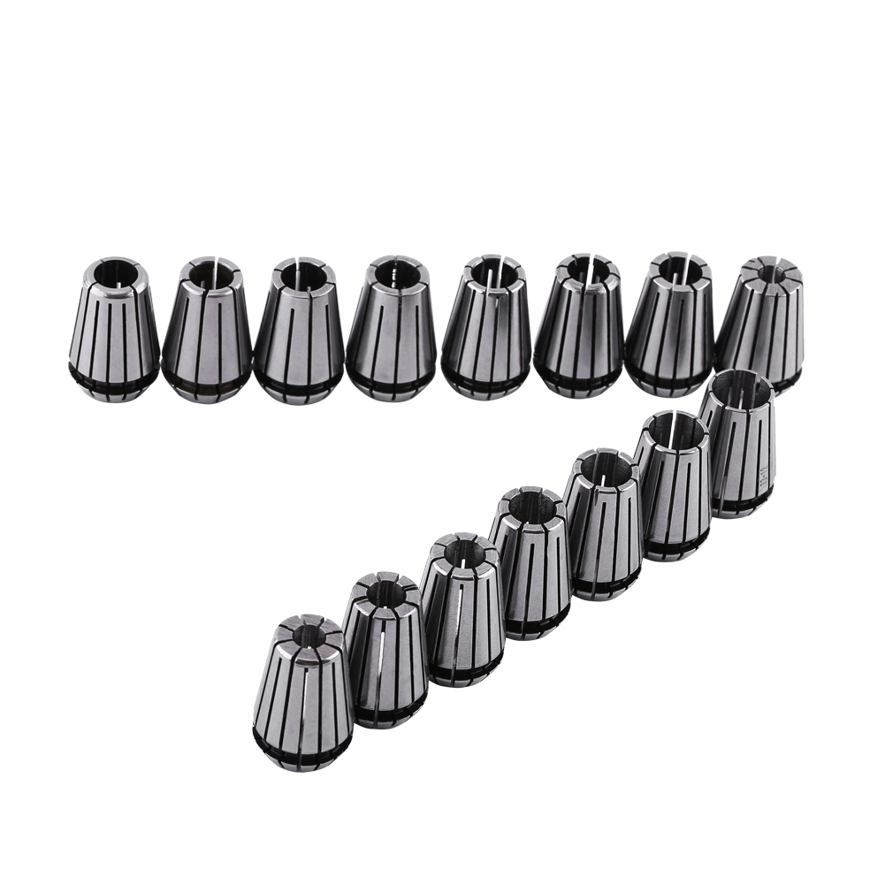 15-teiliger Er20-spannzangensatz Für Cnc-graviermaschinen Und Fräs- Und Drehmaschinenwerkzeuge 1–13 Mm