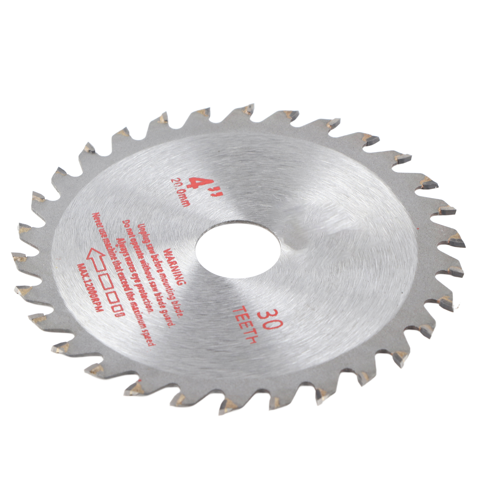 4 Zoll (10 Cm) Langes, 30 Zähne Umfassendes Hartmetall-kreissägeblatt Für Holzbearbeitung, Bohrungsdurchmesser 20 Mm